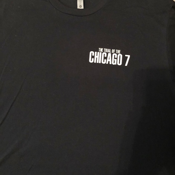 "Trial of the Chicago 7" SizeL Black T-Shirt NWOT - Picture 5 of 6
